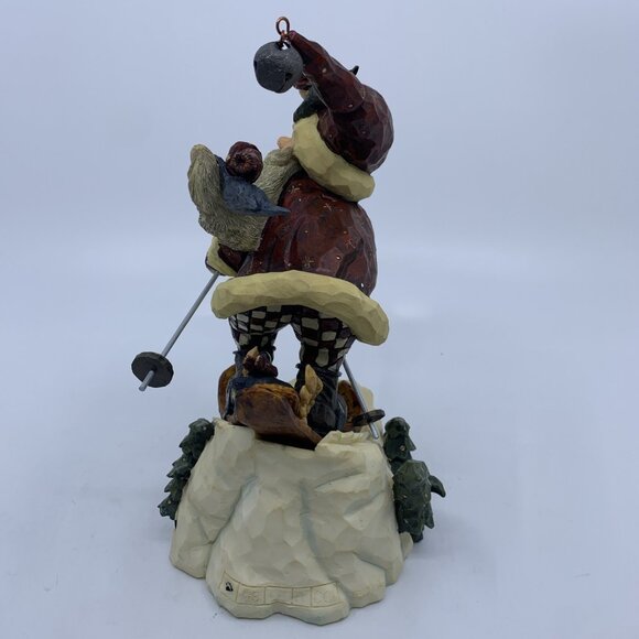 Carvers Choice Figurine In The Nick of Time Santa Skiing Boyds Collection Ltd Ed - Picture 8 of 16
